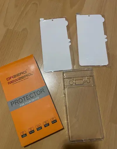 Priesvitný kryt a 2x ochranná fólia na Google Pixel 6 PRO