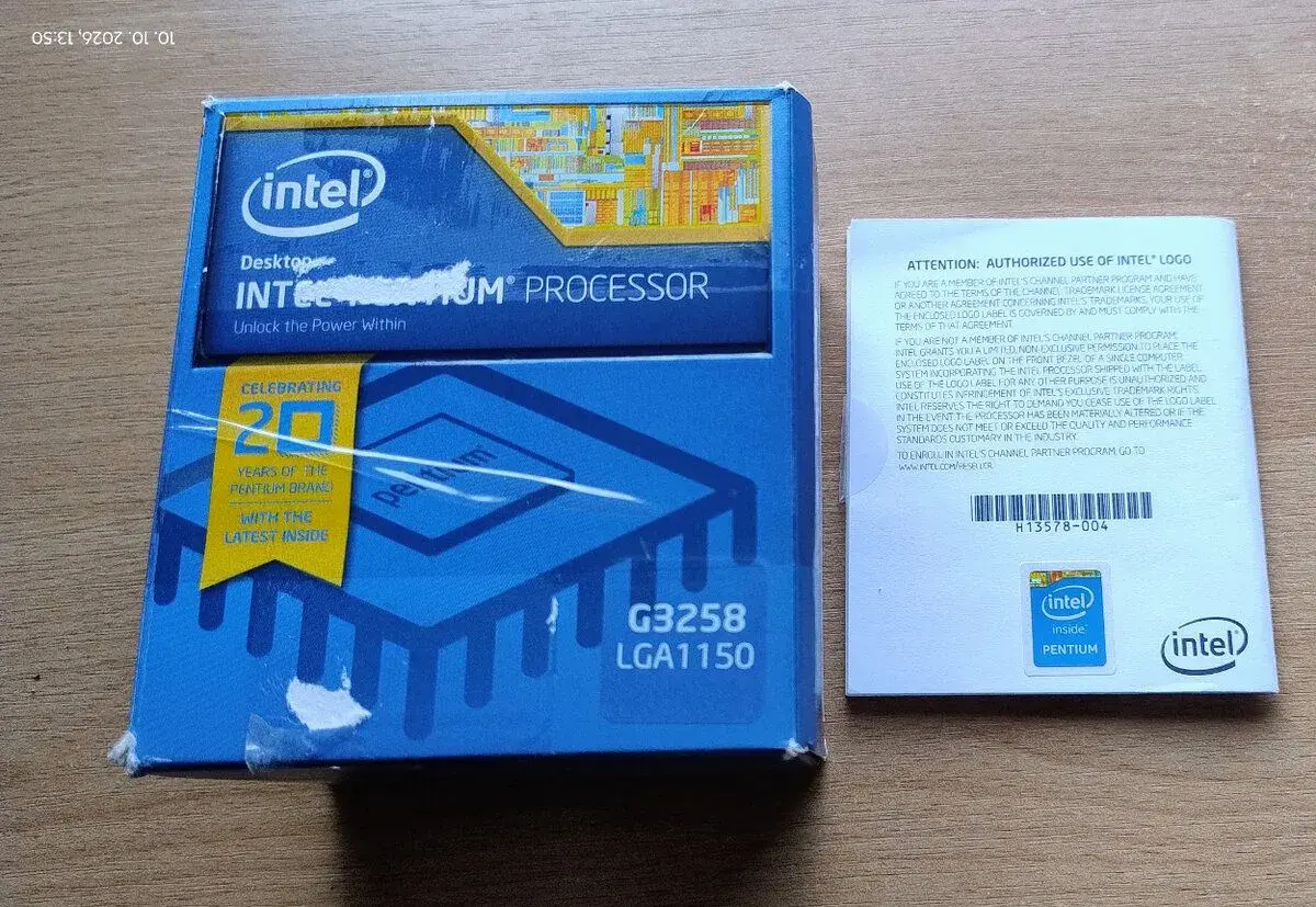 chladic 1155 1150 intel original a krabička k 20 vyročiu