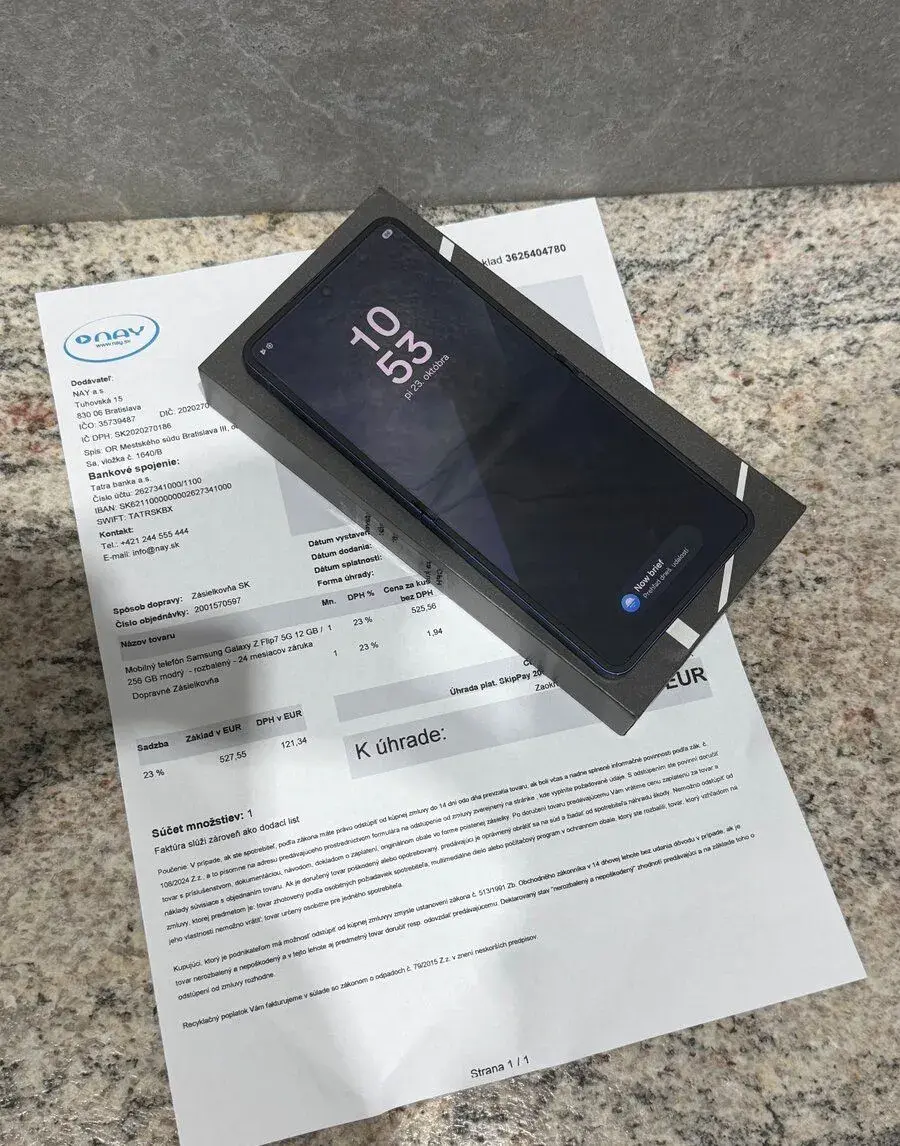 Samsung Z Flip 7 Blue Shadow 12GB/256GB