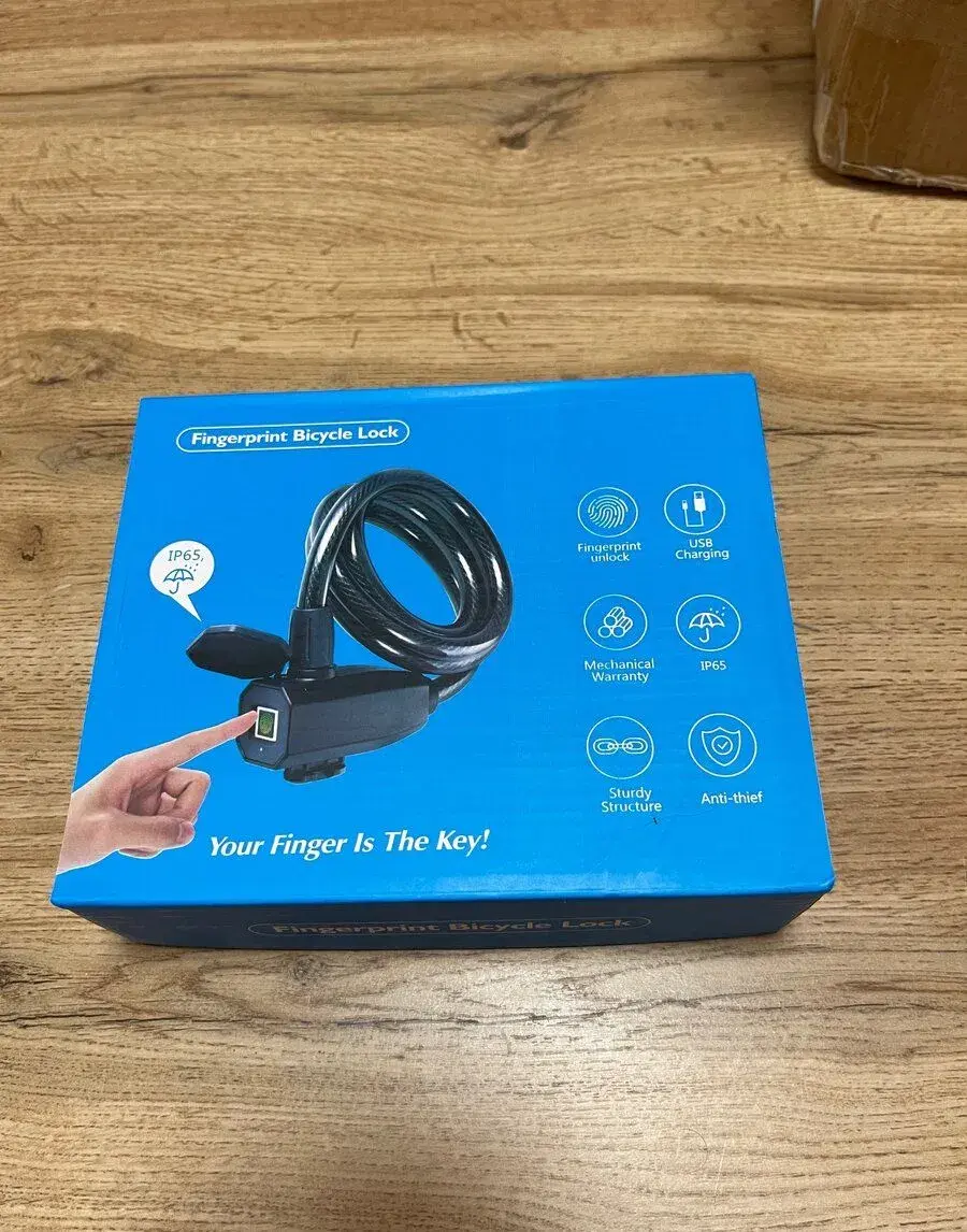 Zámok na bicykel s odtlačkom prsta a Bluetooth aplikáciou