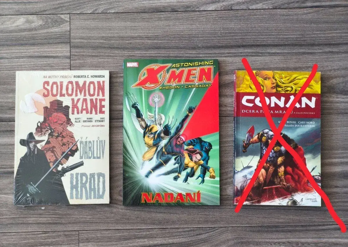 Komiksy: Solomon Kane, Conan, X-Men