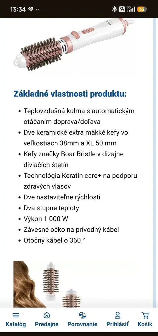 Rotačný kulmofén Sencor , nevhodný dar