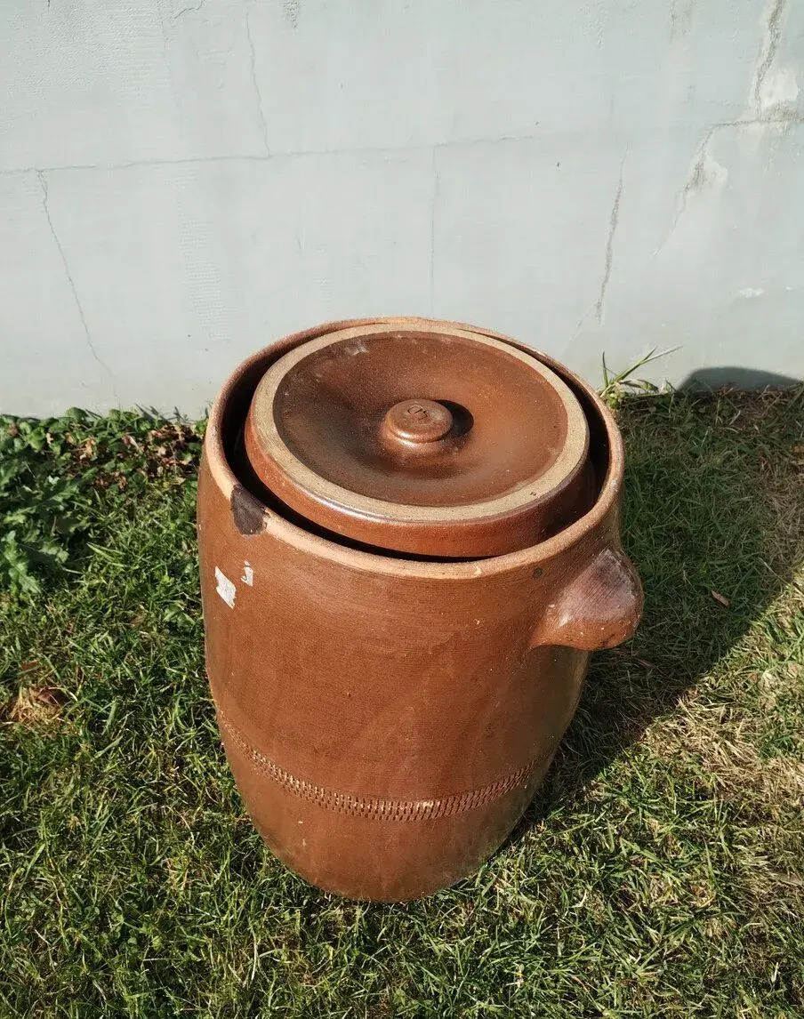 Hlineny keramicky sud na kapustu 40l