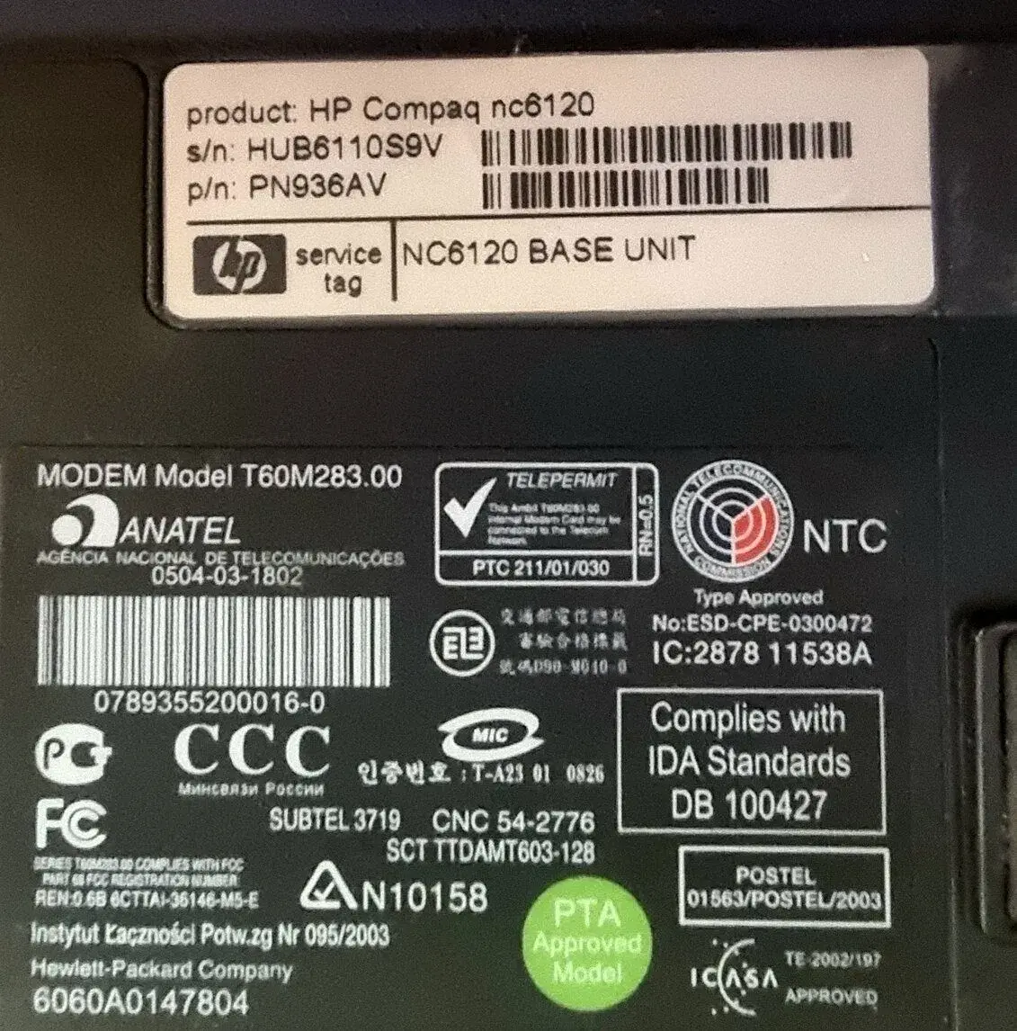 HP NC6120