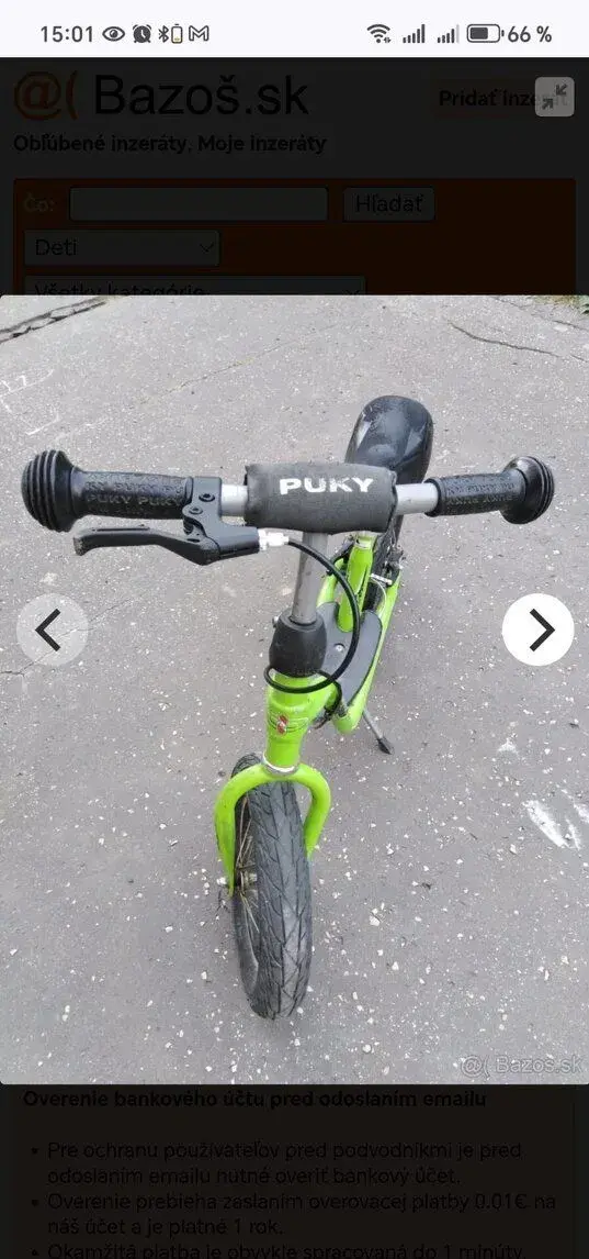 Odrážalo Puky XL