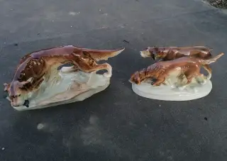 Starožitné porcelánové sošky Royal Dux