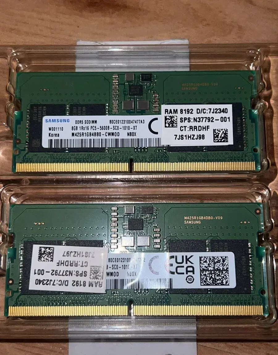 DDR5 16GB 5600 Samsung (8x2)
