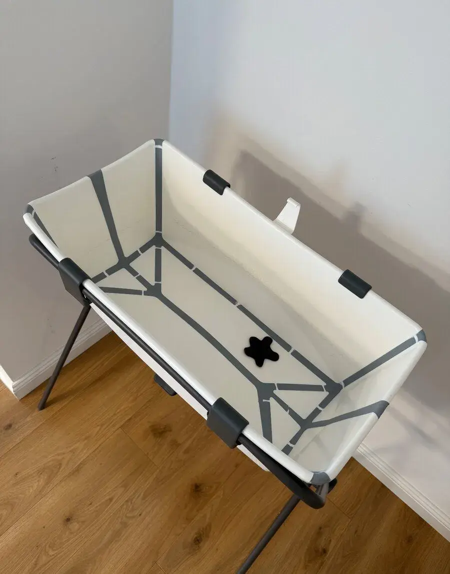 Vanička STOKKE Flexi bath white + stojan