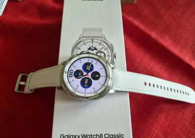 watch Samsung 8 classic silver 46mm záruke super deluxe stav