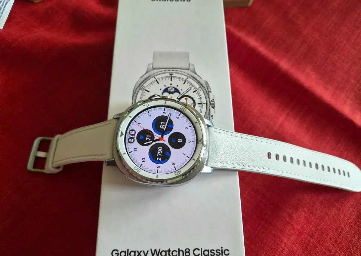 watch Samsung 8 classic silver 46mm záruke super deluxe stav