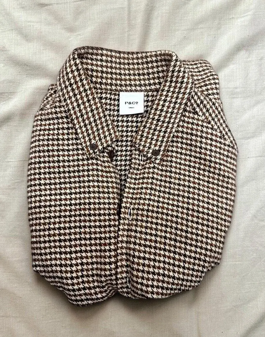 Flanelová košeľa P&Co Hawthorne Puppytooth, veľkosť S