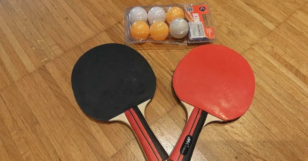 Set na stolný tenis: 2x rakety + loptičky