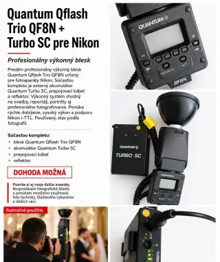 Quantum Qflash Trio QF8N + Turbo SC Nikon