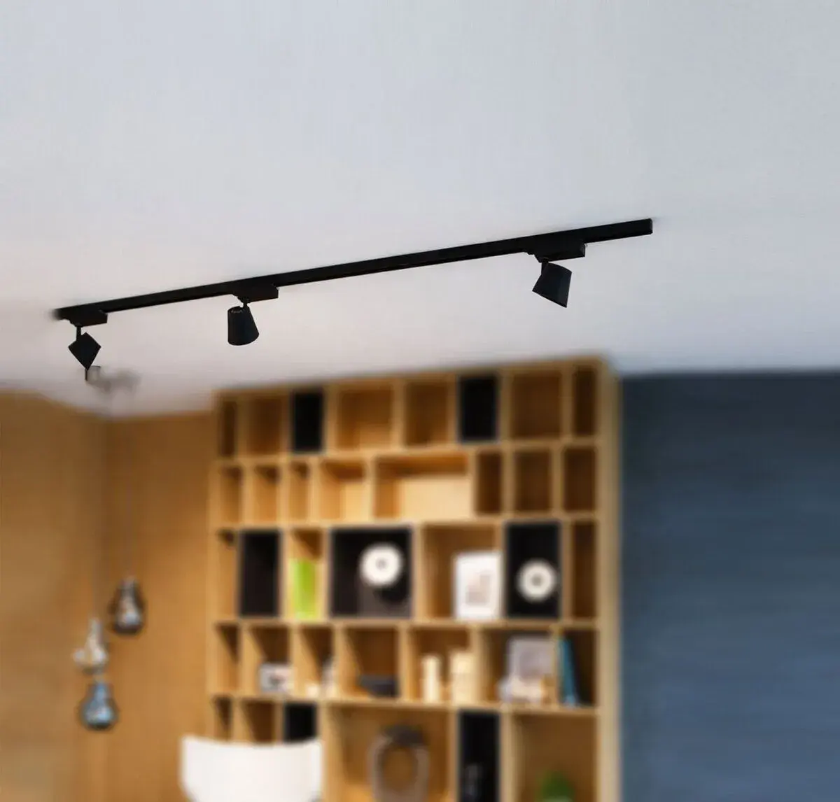 Svietidlá - Čierna rampa na strop – 3 lampy
