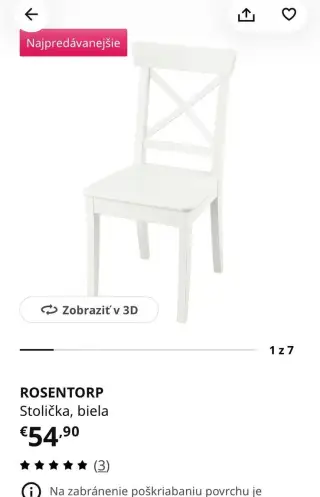 4ks stolička Ikea