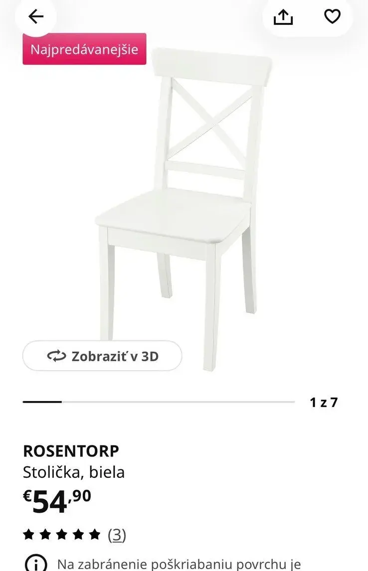 4ks stolička Ikea