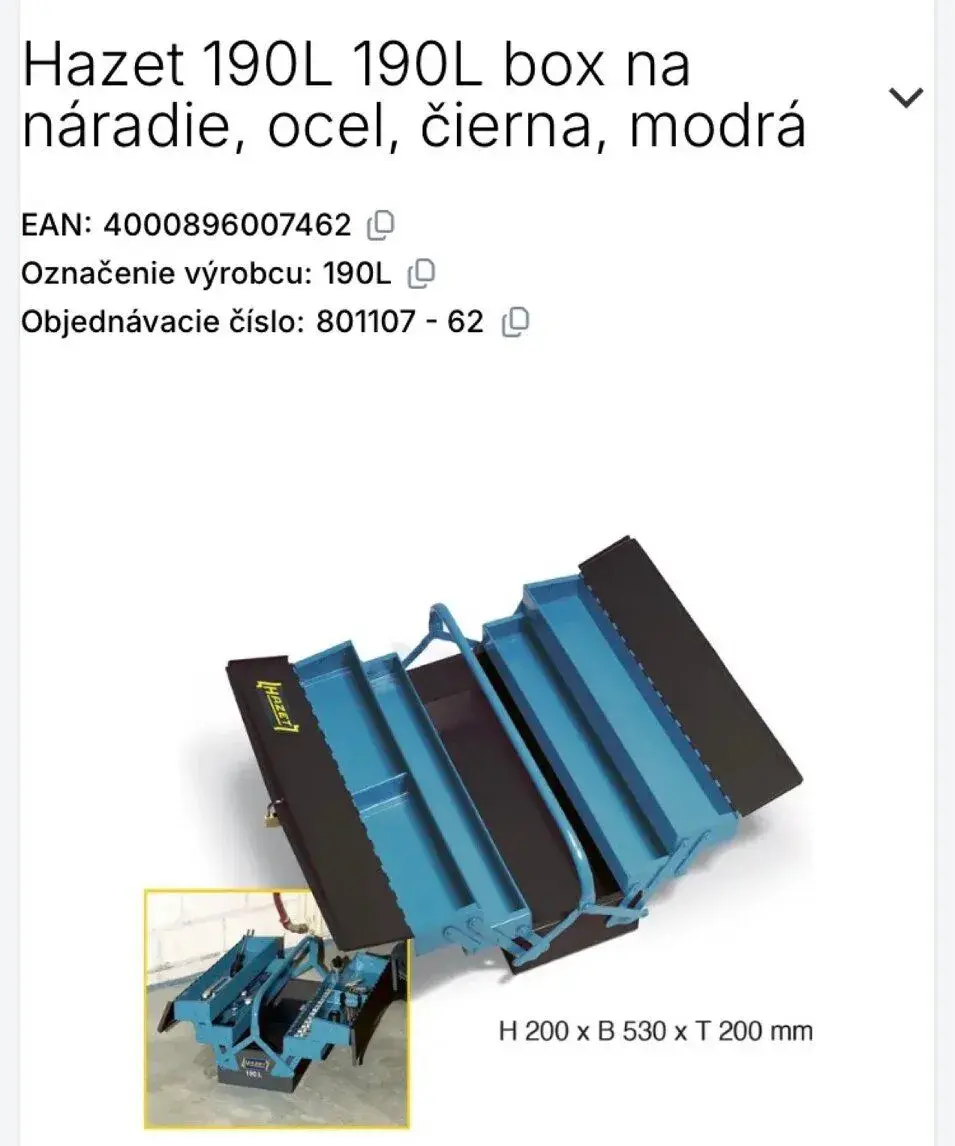 Hazet box na náradie