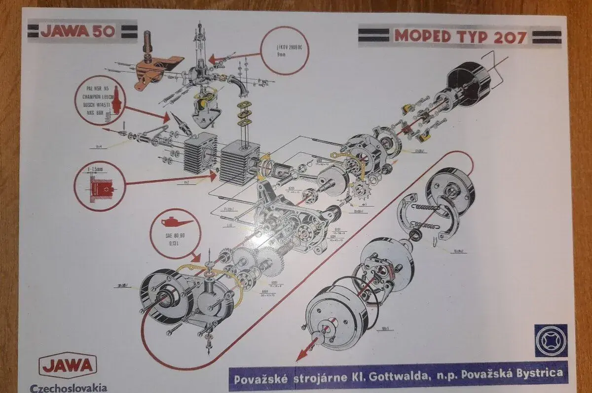 Plagát motor Babetta 207