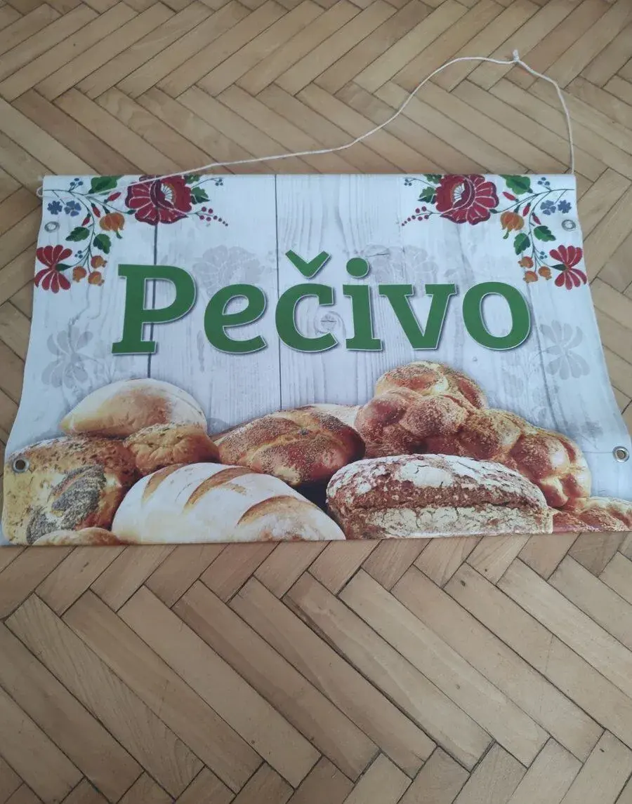 PVC reklamné bannery / plagáty - Pečivo, Mäso, Mlieko (3ks)