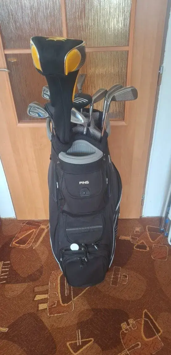 Komplet golfový set PING + nový golfový vozík