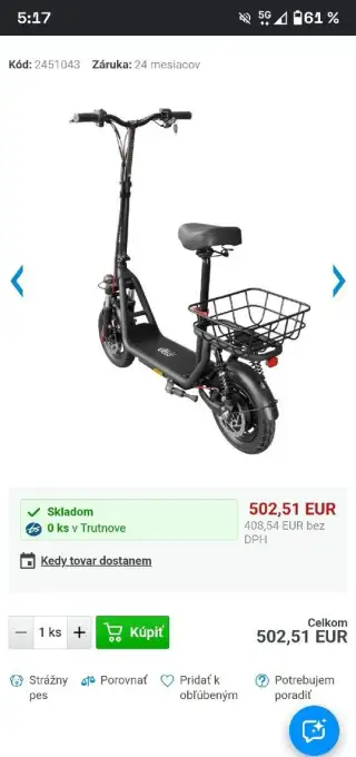 E moped -kolobezka
