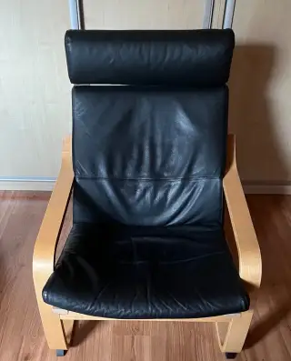 Kožené húpacie kreslo