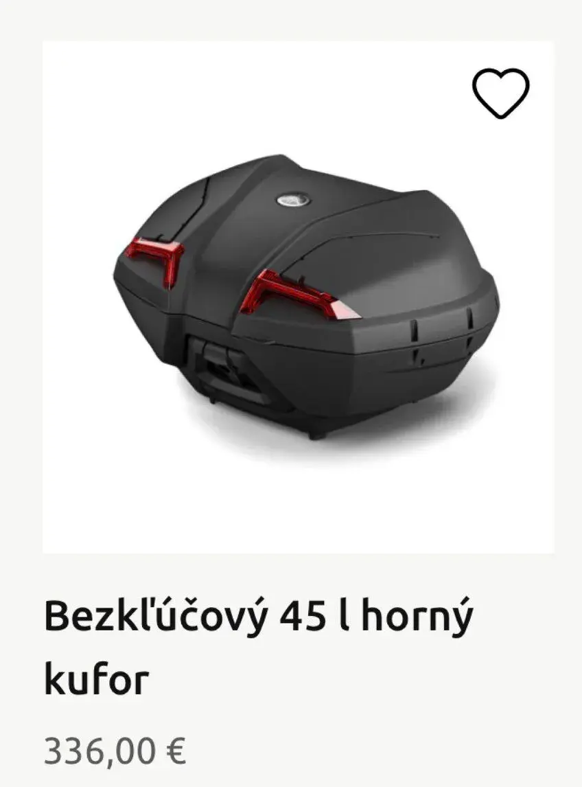 Kufor Yamaha 45L + cely montážny set.