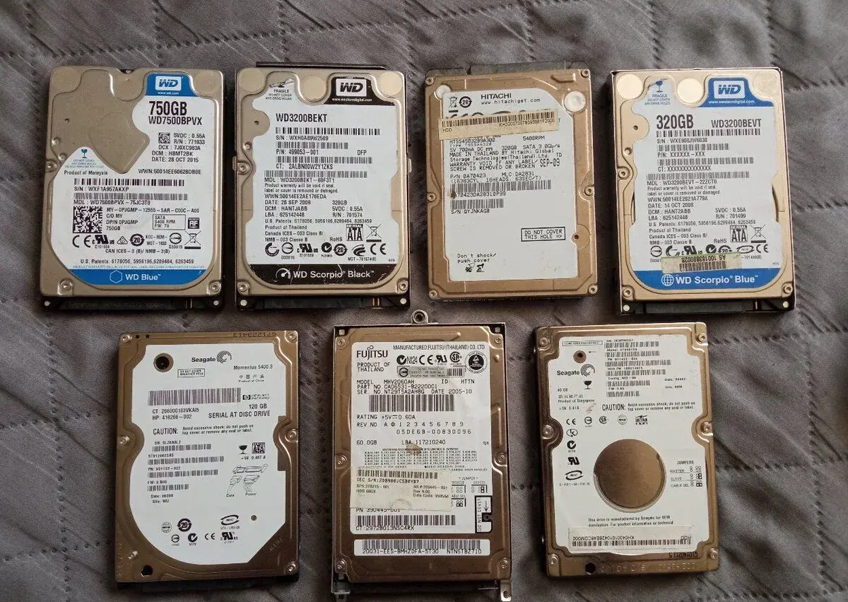 HDD z notebookov.