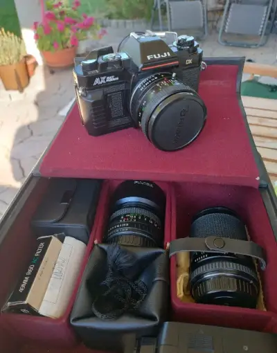 Fujica AX Multi Program+ 3 objektívy a príslušenstvo