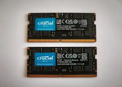 Crucial SO-DIMM DDR5 32GB (2x16) 5600MHz CL46