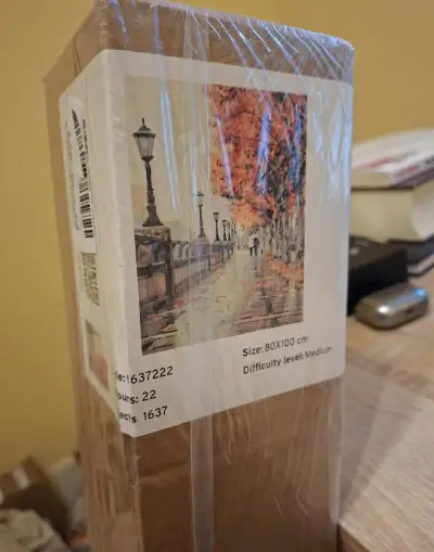 Súprava na maľovanie podľa čísel - Jesenná prechádzka