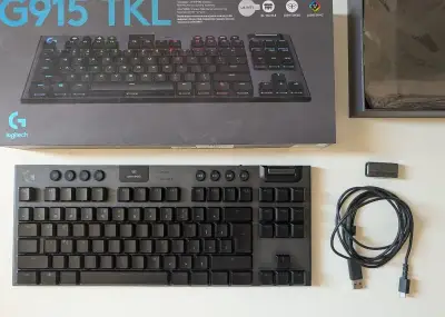 Logitech G915 LIGHTSPEED TKL Wireless RGB GL Tactile, carbon