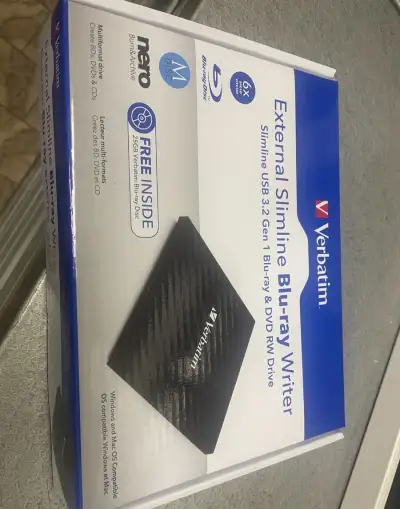 VERBATIM Blu-Ray Slimline Ultra HD 4 K USB 3.2 Gen 1 (USB-C