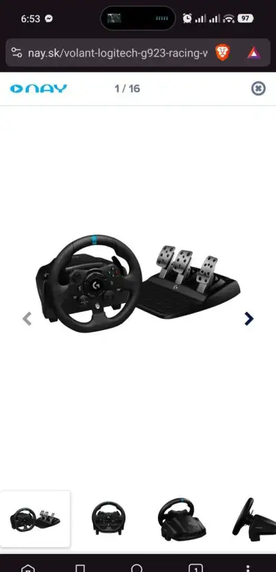 Logitech G923 +Radiaca páka