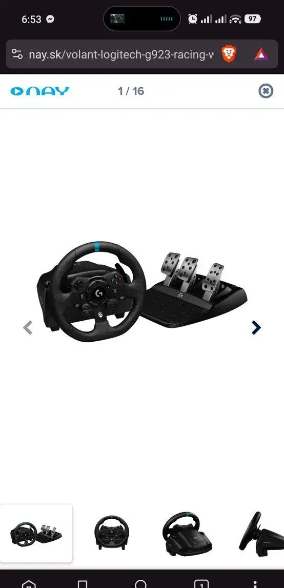Logitech G923 +Radiaca páka