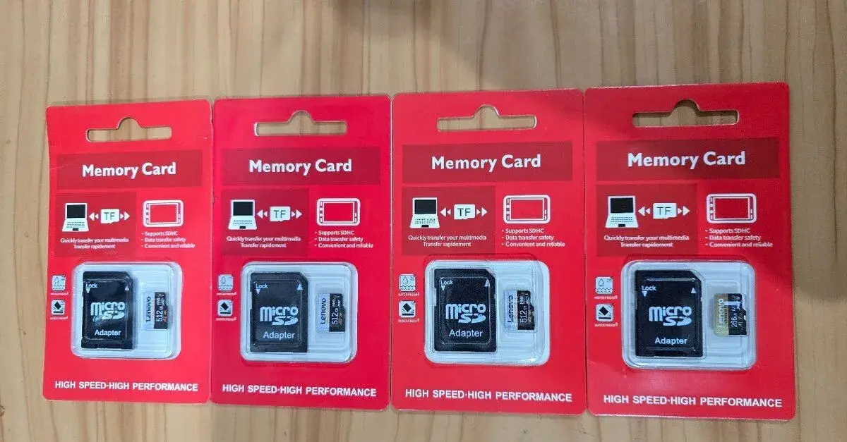 Lenovo micro sd karty 512gb 3x, 256gb 1x nové SPOLU cena