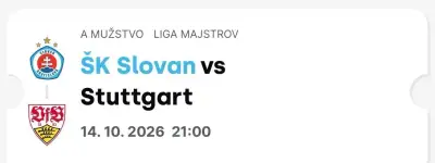 Slovan - Stuttgart