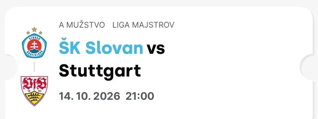 Slovan - Stuttgart