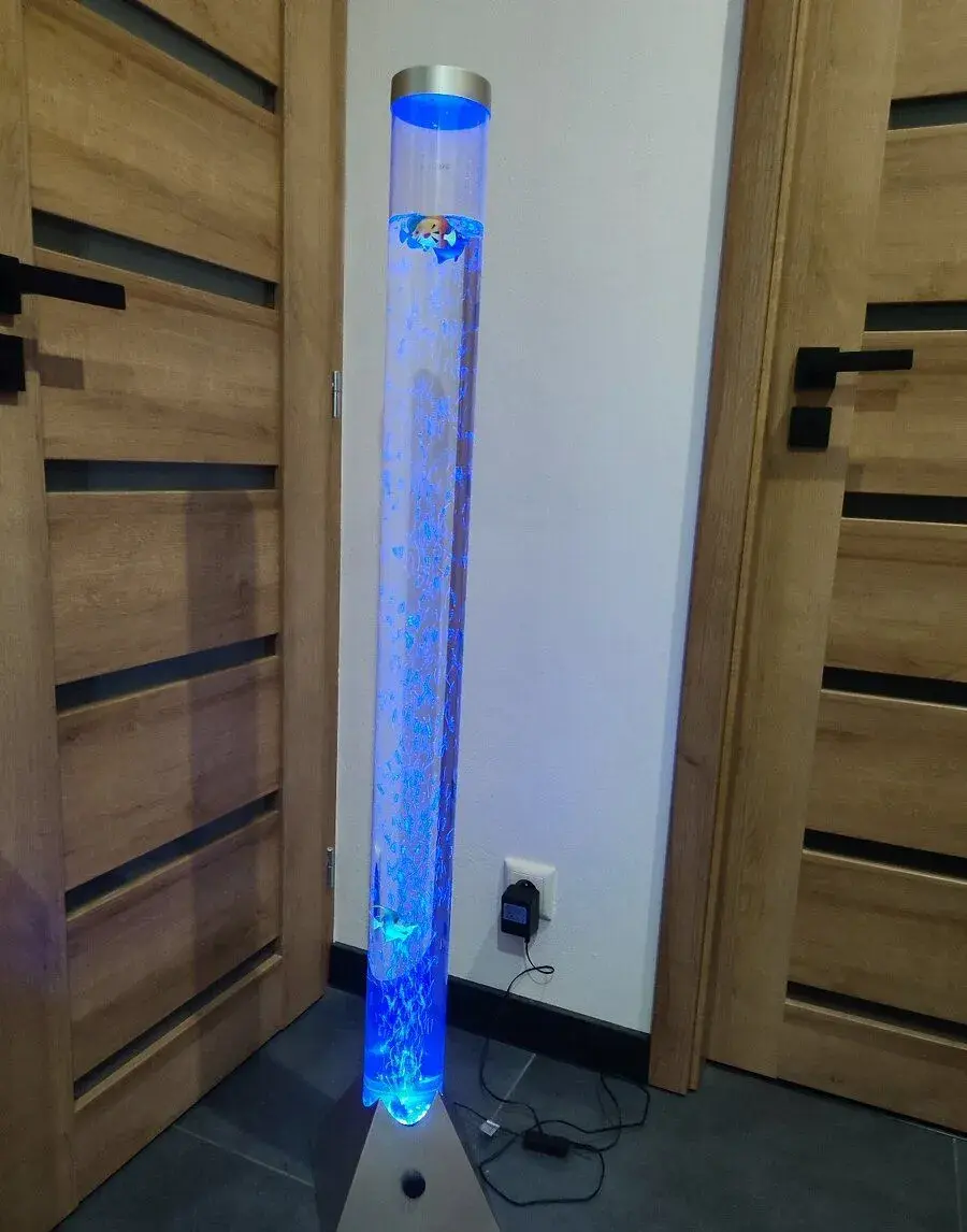 Bublinkova vodna lampa s rybickami