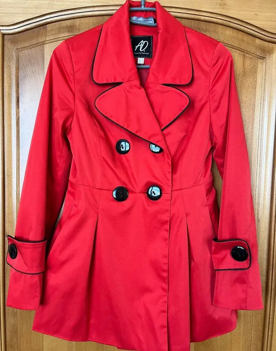 Elegantný kabátik/trenčkot Adrianno Damiani 34/XS