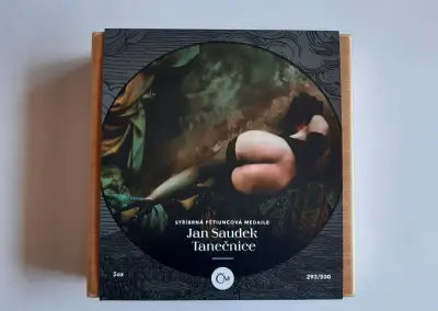 Strieborná päťuncová medaila Jan Saudek - Tanečnica