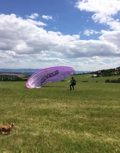 Krídlo na paragliding komplet na groundhandling