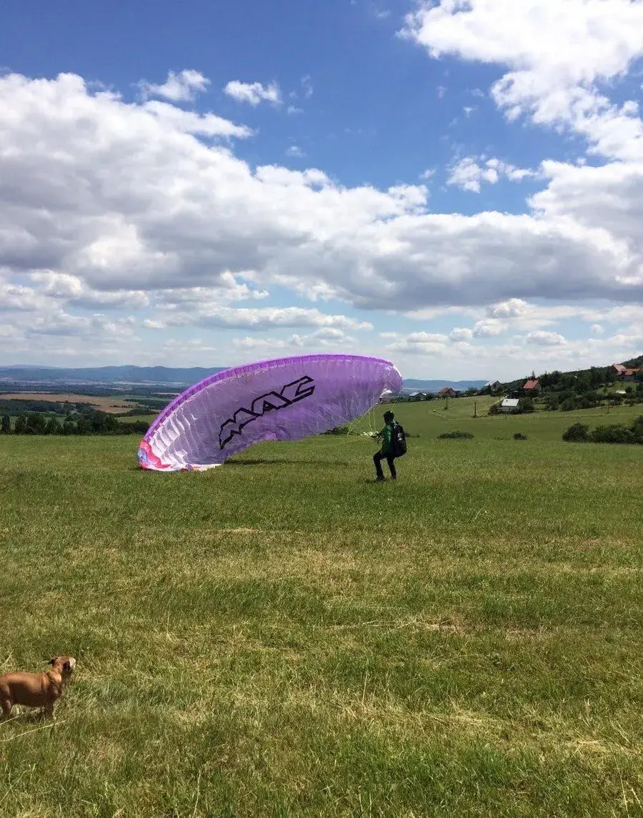 Krídlo na paragliding komplet na groundhandling