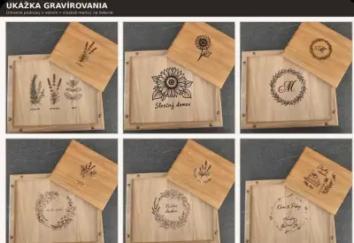 Servírovací podnos - sada + gravírovanie