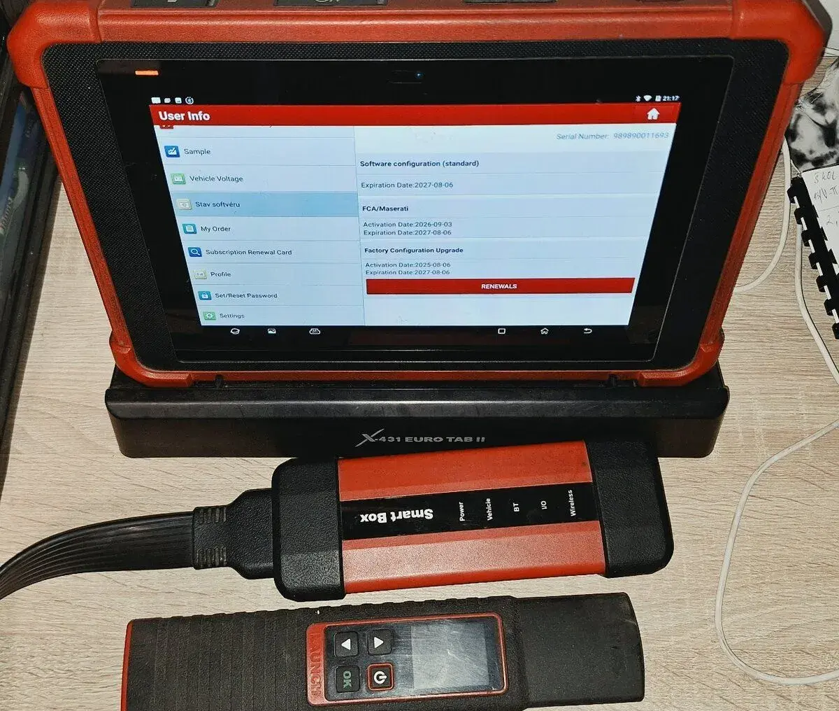 DIAGNOSTIKA LAUNCH X431EURO TAB II