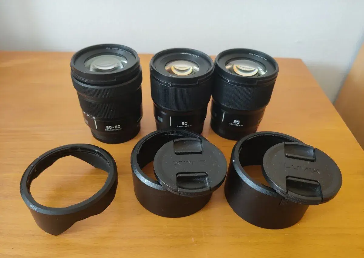 Panasonic Lumix S (20-60mm, 50mm, 85mm) - L-Mount
