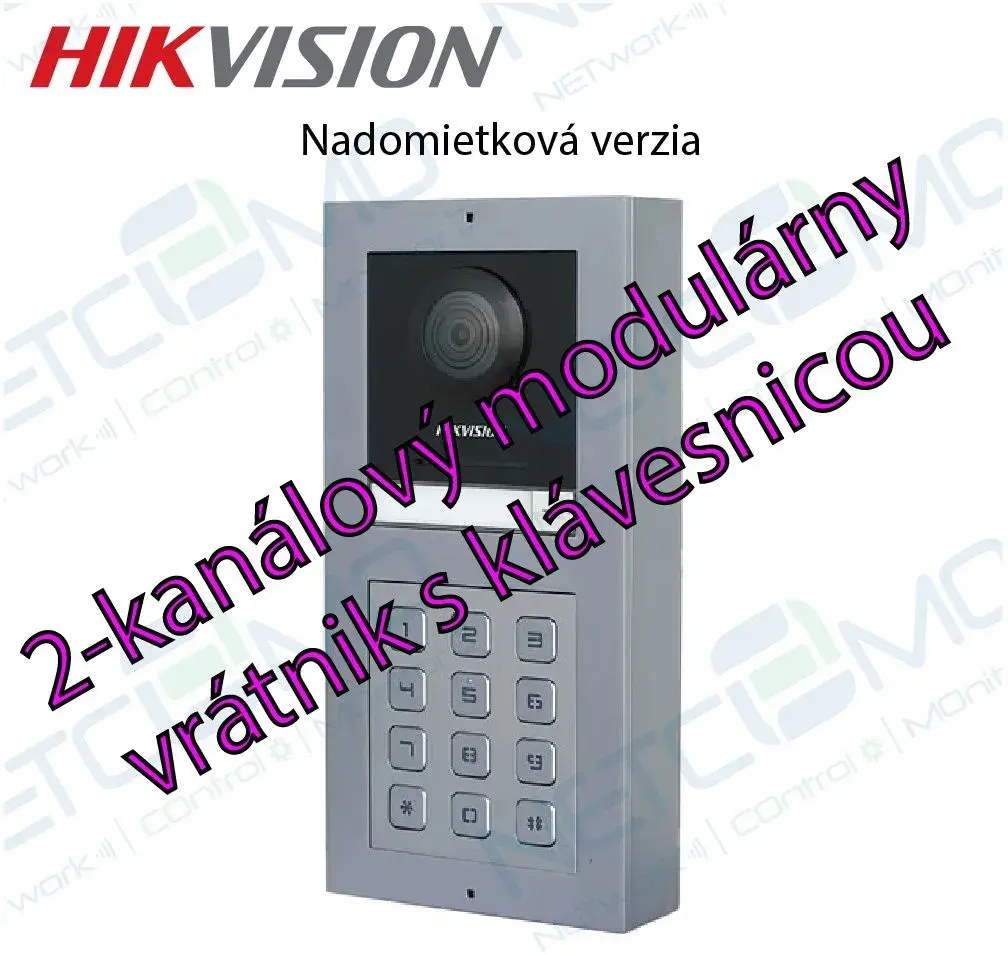 Modulárny set videovrátnika Hikvision s klávesnicou