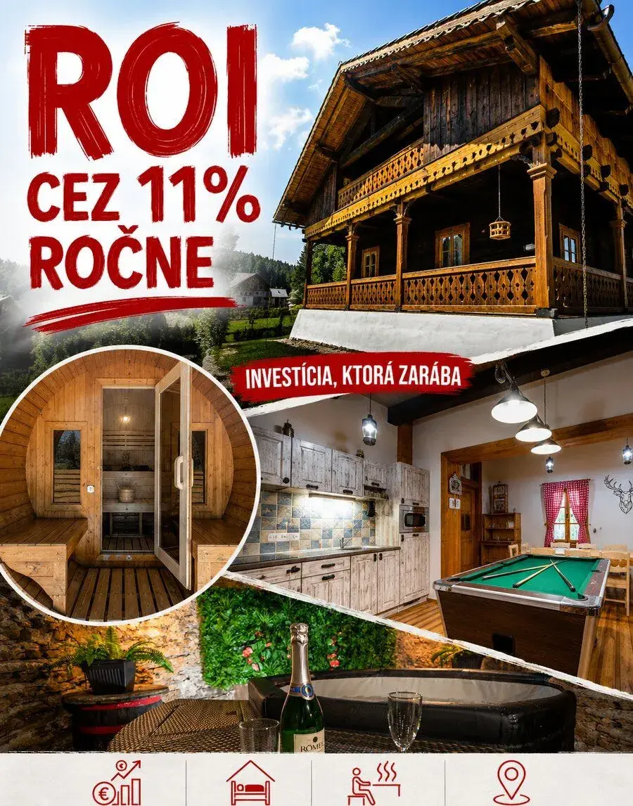 ++TOP PONUKA++Drevenica s 2 x apartmánom | viac ako 11%ROI