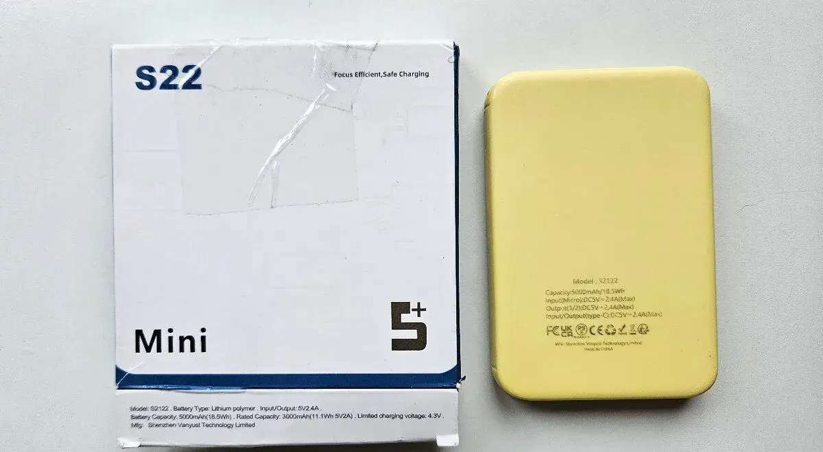 Malá kompaktná powerbanka Vanyust S22 Mini (5000 mAh)