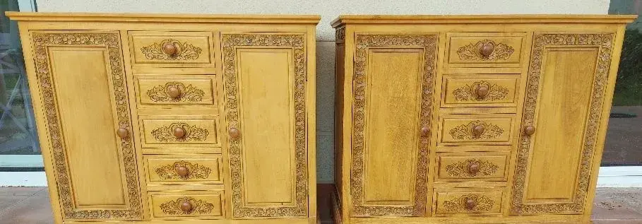 Ručne vyrezavane Anglicke komody